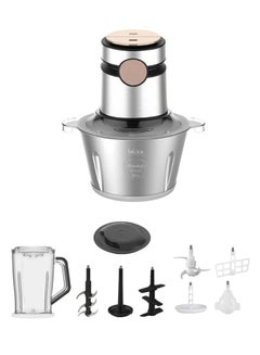 Buy Steel Vegetable And Meat Grinder 2 L 500 W RE-2-153 Pink in Saudi Arabia