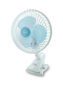 Buy CLIP Table Fan 2 Speed Adjustable With 90°Wide Angle Horizontal Oscilation, Pitch Angle Adjustable, Speed:2200 RPM CF 01 Multicolour in UAE