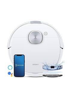 Buy Robot Vacuum Cleaner And Mop, Powerful 3000Pa Suction, Up To 260 Minutes Runtime, dToF Navigation, Multi-Floor Mapping 4300 W DEEBOT N10 PLUS White in UAE