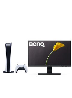 Buy Playstation 5 (DigitalVersion) with Controller + BenQ 24 Inch 1080p Eye Care Gaming Monitor 1ms 75Hz LED (GL2480) in Egypt