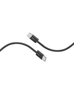 Buy USB-C Charging Cable, Powerful Sync Charge Type-C Cable with 60W Fast Power Delivery, 480Mbps Data Transfer and 200cm Tangle-Free Nylon Braided Cord, EcoLine-CC200 Black in Saudi Arabia