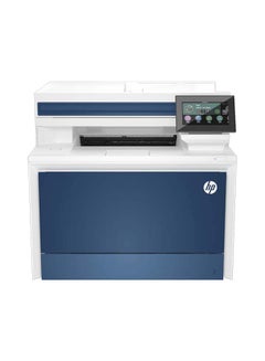 Buy Color LaserJet Pro MFP 4303dw Printer (5HH65A) Blue/White in Saudi Arabia