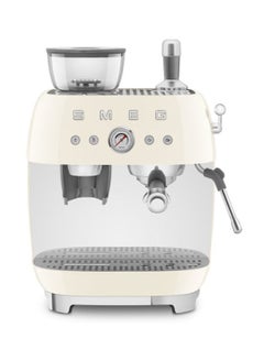 Buy ‘50’s Style’ Coffee Machine with Built in Grinder 1350-1650 Watt 0.01 L 1650 W EGF03CRAU Cream in Saudi Arabia