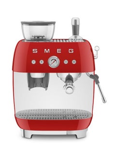 اشتري ‘50’s Style’ Coffee Machine with Built in Grinder 0.01 L 1600 W EGF03RDAU Red في الامارات