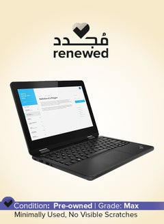 Buy Renewed - Thinkpad 11e Yoga Laptop With 11.6-Inch HD Touch Screen Display,Intel Core M3/8th Generation/8GB DDR3 RAM/256GB SSD/Windows 10 Pro English Black in Saudi Arabia