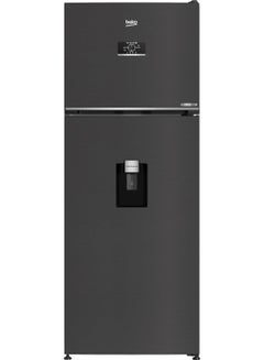 Buy 477 Liters Refrigerator - Double Doors - Harvest Fresh - Inverter Motor - Water Dispenser - Digital Control - B3RDNE500LXBR Dark Gray in Egypt