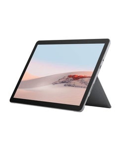 اشتري Surface Go 2 Laptop, 10.5-Inch FHD Multi-Touch Screen Display, Core m3-8100Y Processor, 4GB RAM, 64GB SSD, Nano SIM tray, Windows 10 Pro, Intel UHD 625 Graphics Card, English/Arabic | Platinum English/Arabic Platinum في السعودية