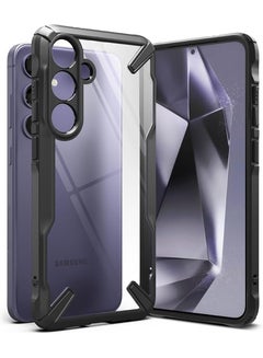 Buy Fusion-X Case Compatible With Samsung Galaxy S24 Plus 5G Case (2024), Clear Hard Back With Shockproof Protective Bumper Phone Cover For S24 Plus Black in Egypt