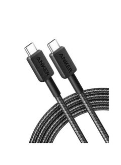 اشتري Anker 322 USB Type-C to USB Type-C Cable, 3 Feet - A81F5H11 Black في مصر