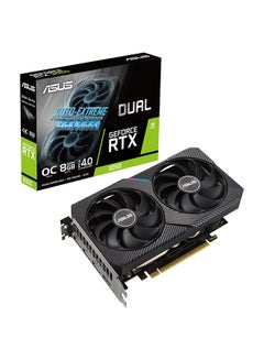 Buy Dual GeForce RTX 3050 OC Edition 8GB GDDR6 RAM Graphics Card 128 bit 2560 CUDA Cores PCIE 4.0 High End Gaming Mining Editing Grey in UAE