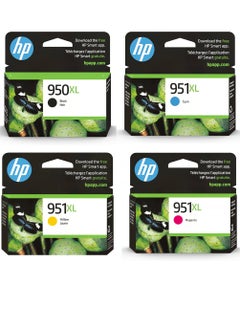 Buy 950XL/951XL Ink Value Pack For Officejet Pro 251dw, 276dw, 8100, 8600, 8610, 8620, 8630 Printer Black,Cyan,Magenta,Yellow in UAE