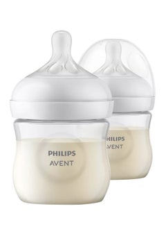 Buy Pack Of 2 Natural 3.0 Feeding  Bottle 125 ml - White in UAE