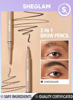 Buy Brows On Demand 2-In-1 Brow Pencil Chocolate in Egypt