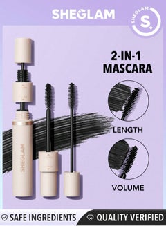 Buy Lash Besties 2-In-1 Mascara Volumizing Double Head Brush Black in Egypt