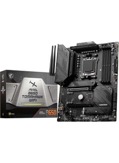 Buy MAG B650 TOMAHAWK WIFI AM5 ATX Motherboard, AMD B650 Chipset, 4x 2 Channel DDR5 Slots, 128GB Max Memory, Wi-Fi 6E, 2.5Gbps LAN, 2x PCI-E x16, 3x M.2 , 1x HDMI & DP, USB 3.2/2.0 Black in UAE