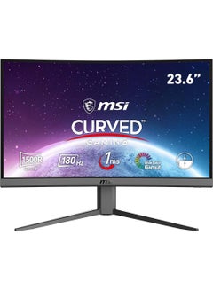 اشتري G24C4 E2 23.6-inch FHD Curved VA Gaming Monitor, 180 Hz Refresh Rate & 1ms (MPRT) Response Time, Anti-Flicker & Less Blue Light, Wide Color Gamut, Adaptive Sync Technology Black في الامارات