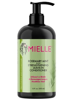 Buy Organics Rosemary Mint Leave-In Conditioner Infused With Biotin Helps Strengthen Weak And Brittle Hair 12 Oz 355ml in UAE