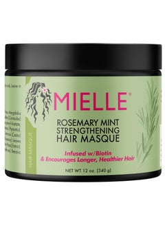 Buy Organics Rosemary Mint Strengthening Hair Masque, Essential Oil And Biotin Deep Treatment, Miracle Repair For Dry, Damaged, And Frizzy Hair 12 Oz 340grams in Egypt