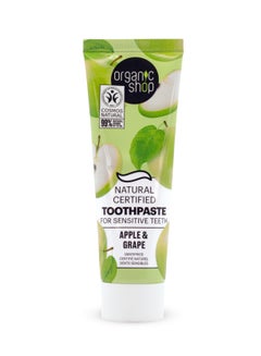 Buy Apple & Grape Natural Certified Tooth Paste For Sensitive Teeth 100grams in Saudi Arabia