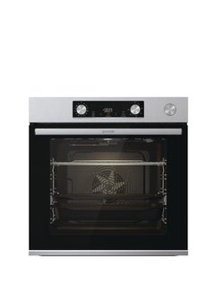 Buy Built in Electric oven With Grill from Gorenje 60 cm 77 liter multi-function Stainless Steel BSA6737E15X Silver in Egypt