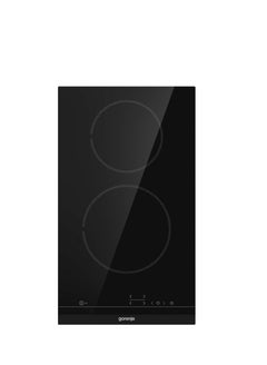 Buy Electric hob, 30 cm, Glass ceramic glass, 2 burners, touch control, indication of heat - ECT321BCSC Black in Egypt