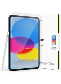 اشتري Glass Shatterproof Coverage Compatible With iPad 10th Generation 10.9''(2022) Screen Protector, Multi Layer Protection Premium Quality Tempered Glass Clear في الامارات