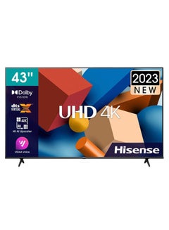 Buy 4K UHD DLED Smart Television 43Inch (2023 Model) 43A61K Black in UAE