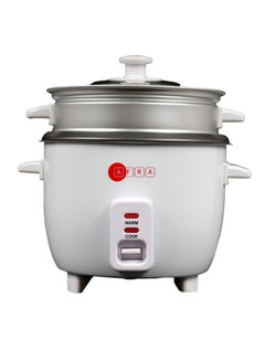 اشتري Japan Rice Cooker 1.0 Litre Capacity Non-Stick Inner Pot Glass Lid Aluminium Heating Plate Keep-Warm Function G-MARK ESMA ROHS and CB Certified 1 L 400 W AF-1040RCWT White في الامارات