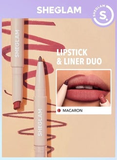 Buy Glam Lipstick And Lip Liner 101 MACARON in UAE