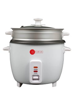 اشتري JAPAN RICE COOKER, 1.5 LITRE, NON-STICK INNER POT, GLASS LID, ALUMINIUM HEATING PLATE, KEEP-WARM FUNCTION, WITH MEASURING CUP & SPOON,  G-MARK, ESMA, ROHS, and CB Certified, 2 years warranty 1.5 L 500 W AF-1550RCWT White في الامارات