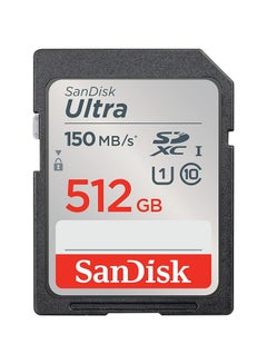 Buy Ultra SDXC UHS-I Memory Card - Up to 150MB/s, C10, U1, Full HD, SD Card - SDSDUNC-512G-GN6IN | 512 GB in UAE