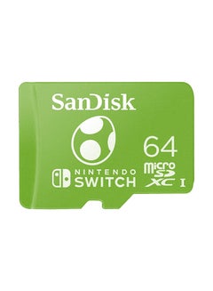 Buy 64GB microSDXC-Card Licensed for Nintendo-Switch, Yoshi Edition - SDSQXAO-064G-GN6ZN 64 GB in UAE