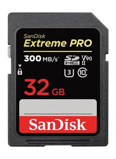 اشتري 32GB Extreme PRO SDHC UHS-II Memory Card - C10, U3, V90, 8K, 4K, Full HD Video, SD Card - SDSDXDK-032G-GN4IN 32 GB في الامارات