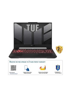 Buy TUF Gaming A15 FA507NV-LP023W Laptop With 15.6-Inch Display, AMD Ryzen 7 7735HS Processor/16GB RAM/512GB SSD/8GB Nvidia Geforce RTX4060 Graphics Card/Windows 11 Home English/Arabic Mecha Gray in UAE