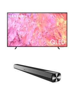 Buy 55 Inch QLED 4K Smart TV 2023 With JVC Soundbar 55Q60C+TH-N322B Titan Gray in UAE