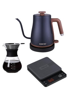 اشتري Drip Coffee Package With  Scale And Electric Kettle/Chemex 3 kg 1850 W RE-15-004-RRG-800-RE-1-124 Multicolour في السعودية