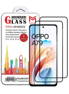 Buy 2 Pack For Oppo A79 Screen Protector 9H Hardness Scratch Resistance Screen Protector Touch Sensitive Case Friendly Tempered Glass Film Clear in UAE