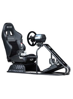 اشتري GTRacer Racing Cockpits Adjustable Wheel And Shifter Plate 13Nm Direct Drive Wheels Premium Reclining GT Style Seat Seat Slider 130Kg Max Weight في الامارات