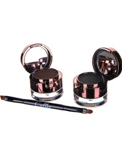 Buy Eyebrow Powder Gel Eyeliner Black/Brown in Saudi Arabia