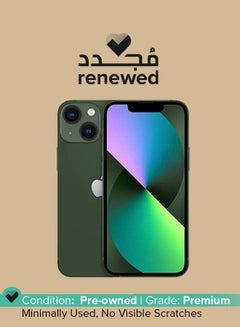 Buy Renewed - iPhone 13 Mini 128GB Green 5G With Facetime - International version in UAE