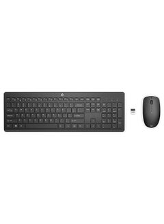 Buy 230 Wireless Keyboard And Mouse Combo Set, 1600 Dpi, English Arabic, 18H24AA#ABV Black in UAE