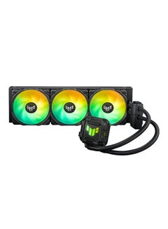 Buy TUF Gaming LC II 360 ARGB Liquid Cooler With Aura Sync, 360MM Radiator, 3*120MM TUF ARGB Fans, Reinforced 400MM Tubing, Decoupled Low-Noise Pump With Cover Black in UAE