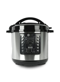 اشتري Electric Pressure Cooker 12 in 1 Multifunction 8L Capacity 1300W Silver Stainless Steel GMARK ESMA RoHS And CB Certified 8 L 1300 W AF-8035PCSS Black/Silver في الامارات