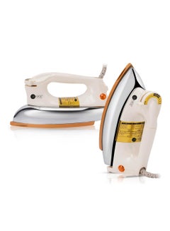 Buy AFRA Japan Automatic Dry Iron 1.8kg Non-Stick Soleplate Gold Teflon Coating Heat Distribution Ergonomic Handle Thermal Control 6 Settings Auto Cut-Off G-Mark ESMA RoHS, CB 1.8 kg 0.01 W AF-1800DIWH Multicolour in UAE