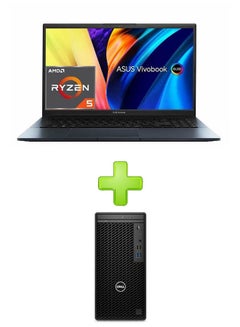 Buy D6500Qh-Oled005W Laptop With 15.6 Inch FHD Ryzen 5 Processor 8 Gb RAM 512 Gigabyte SSD 4 Gb Nvidia Geforce Rtx Series With Dell Optiplex 3000 Tower Pc Intel Core I3-12100 - 4Gb RAM - 256 SSD - Intel Uhd Graphics - Keyboard + Mouse English/Arabic Black in Egypt