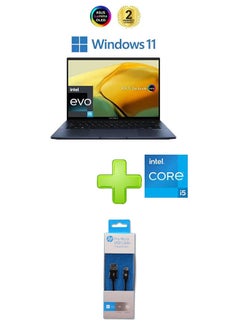 Buy Ux3402Za-Oled005W Laptop With 14 Inch FHD Core I5 Processor 8 Gb RAM 512 Tb SSD Intel Iris Xe Graphics With Hp Pro Micro Usb Cable English/Arabic Black in Egypt