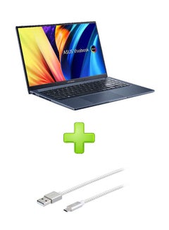 Buy Vivobook(X1503Za-Oled005W) Laptop With 15.6 Inch Fhd Core I5 12500H 8Gb Ram- 512 Ssd-Intel Iris  With Hp Pro Micro Usb Data Sync And Charging Cable White English/Arabic Quiet Blue in Egypt