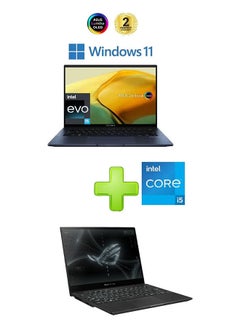 Buy Ux3402Za-Oled005W Laptop With 14 Inch FHD Core I5 Processor 8 Gb RAM 512 Tb SSD Intel Iris Xe Graphics With Asus Rog Flow X13 Gv301Re-Lj118W Gaming Laptop 13.4 Inch Wuxga 120Hz Amd R7-6800Hs 16GB RAM 512Gb SSD Rtx 3050 Ti 4GBWin11 English/Arabic Black in Egypt