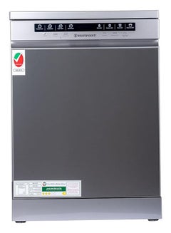 Buy Dishwasher Full Size 13 Place Settings Free Standing 3 Stars Approved New Edition 11.4 L 1920 W WYS-1323I Silver in UAE