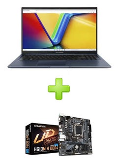 Buy Vivobook 15 X1504Va-Nj005W Laptop With 15.6 Inch Fhd Intel Core I5-1335U, 512Gb Ssd, 8Gb Ram, Intel Uhd Graphics With Gigabyte H610M H V2 Ddr4 Rev. 1.0 Motherboard English/Arabic Blue in Egypt